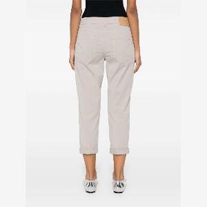 jeans Koons bottoni gioiello beige
