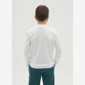 OVS Tshirt bianca a maniche lunghe in cotone per bambino 397