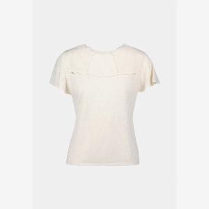 zero Shirt mit Häkeldetails  Eggnog
