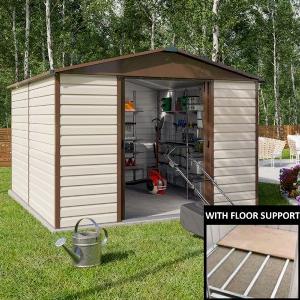 Yardmaster Shiplap 1012TBSL Metal Shed with Floor Support Frame 285 x 367m