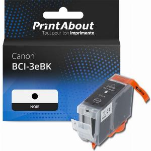 Cartouche compatible Canon BCI3eBK  Noir