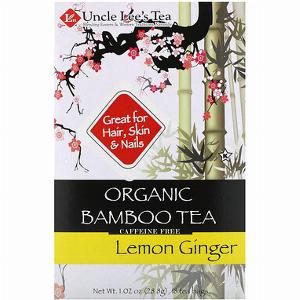 Uncle Lees Tea Organic Bamboo Tea Lemon Ginger Caffeine Free 18 Tea Bags 102 oz 288 g