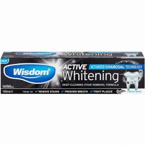 Wisdom Active Whitening Charcoal Toothpaste  100 ml