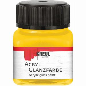 KREUL Acryl Glanzfarbe 20 ml  Sonnengelb