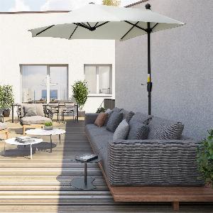 Get 20 Discount on Outsunny Waterproof Half Parasol for Gardens Balconies