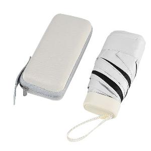 Sturmfester Pocketschirm mit Etui und UVSchutz  Beige