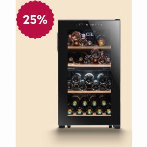 34 Rabatt LS512ZBLACK  Weinkühlschrank für 50 Flaschen Doppelzone