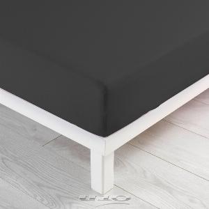 Drap housse jersey coton gris anthracite 160x200 cm 17 à 1269