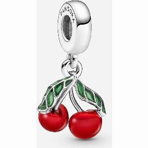 Pandora Asymmetrische Kirsche CharmAnhänger SterlingSilber