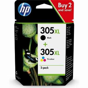 HP 305XL 6ZA94AE  Noir  3 couleurs  Cartouche dencre  Grande capacité  Multipack