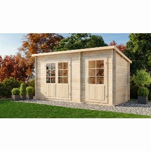 Abri de jardin Martina28 toit incliné avec extension  2059  26 