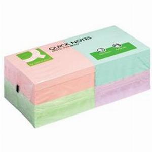 Grab 92 Discount on QConnect Quick Notes Pastel 76x76mm Pack of 12