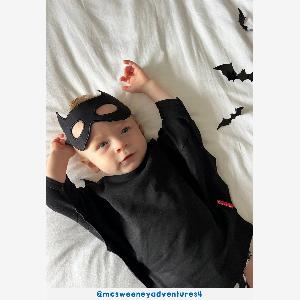 Enjoy 10 off on an organic batwing Tshirt and mask costume set for ages 1218 months