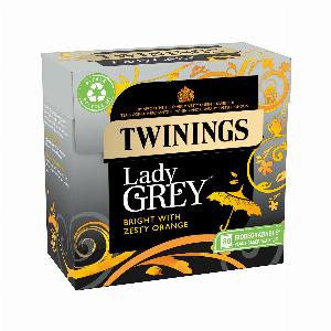 Twinings Lady Grey Tea  80 Tea Bags  All Natural Ingredients  Fragrant Lady Grey Black Tea  Orange Bergamot  Lemon Tea