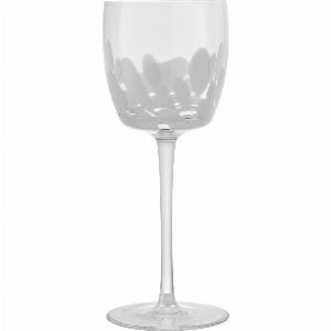 Contemporary Marbled White Wine Glass  Set Of 2