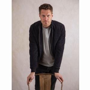 Navy Dalston Suede Bomber Jacket Now 249 Previously 279 Save 11