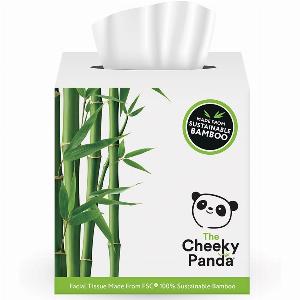 The Cheeky Panda Luxury Bamboo Facial Tissues  Cube Box of 56