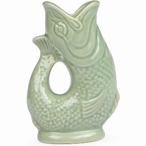 Small Sage Green Gluggle Jug