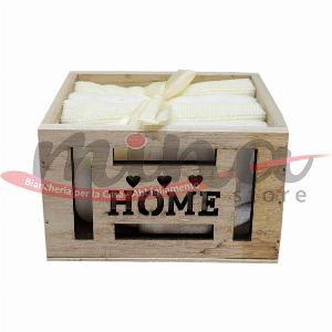 Set 4 asciugamani ospite in spugna Home made in Italy ora 990