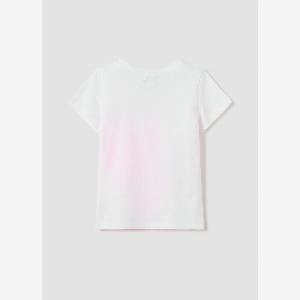 OVS Cotton Tshirt With Print Mädchen Reinweiß Größe 912