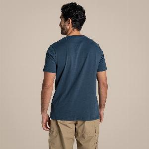 Craghoppers Mens Lucent II Short Sleeved TShirt Blue Stone