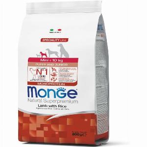 MONGE Mini Puppy Lammfleisch mit Reis und Kartoffeln 800 g