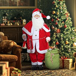HOMCOM Weihnachtsmann 14 m mit Geschenken und Glocken klassische Deko jetzt 7890  6