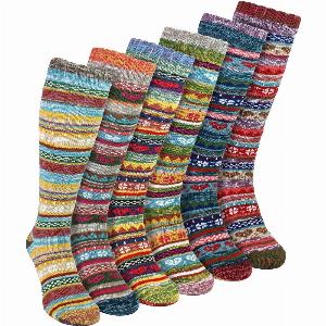 Enjoy 7 Discount on 6 Pairs of Womens KneeHigh Nordic Socks