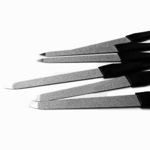 Famous Beautyful Metal Double Strong Files Manicure Edge Nail Sided Pedicure Grooming Tool 119cm 1pcs silver