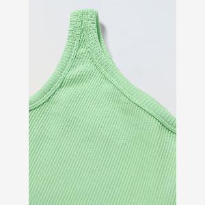 Blukids Top In Costina Di Cotone Stretch Bambina Verde chiaro Taglia 45