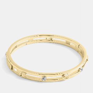 Coach Signature C GoldTone Bangle Bracelet