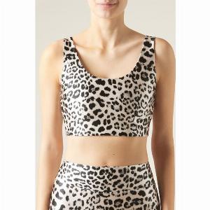 Calzedonia Haut Silky Touch à motif animalier Femme Noir Taille ML
