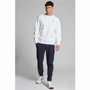 Crew Neck Golf Sweatshirt  Chalk White