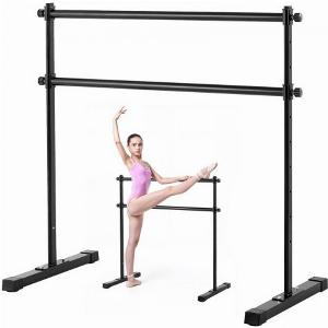 VEVOR Ballettstange Tanzstange freistehende Doppelstange höhenverstellbare 10stufig  2901205 mm Stretchstange aus Metall für Ballettübung Gleichgewichtstraining Entspannungsübungen Tragbar