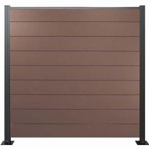 XXL WPC Zaunset in Braun 20S x 1800B x 1825H mm jetzt nur 10950