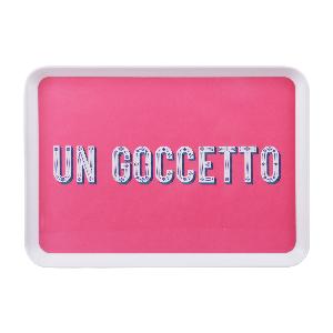 Vassoio in melammina 297x215 cm fucsia Maiolika ora 316