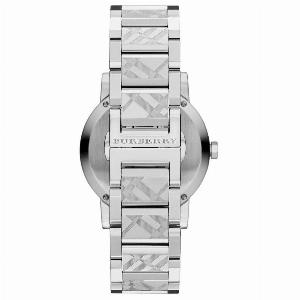 Burberry BU9037 The City Engraved Checked Steel Unisex Watch