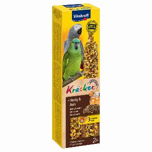 6x Crackers miel  anis Vitakraft pour perroquet  Friandises pour perroquet