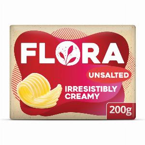 Flora Unsalted Block Butter Alternative 200g