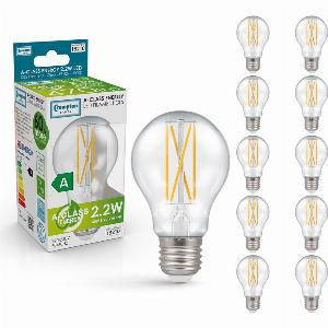 Crompton GLS LED Light Bulb UltraEfficient E27 22W 40W Eqv Warm White 10Pack AClass Clear