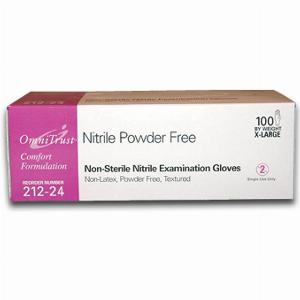 OmniTrust Nitrile Powder Free Gloves  XLarge 100bx