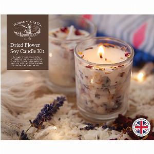 Enjoy a 33 Discount on the Dried Flower Soy Candle Making Kit