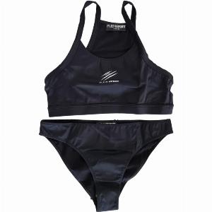 Philipp Plein Sport bikini bambina con logo nero
