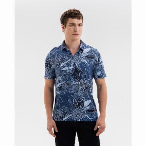 Tropical Flora Printed Polo L