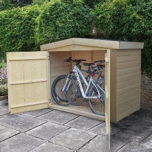 66 x 27 Forest Shiplap Large Double Door Apex Garden Storage  Outdoor Bike  Mower Store 19m x 081m