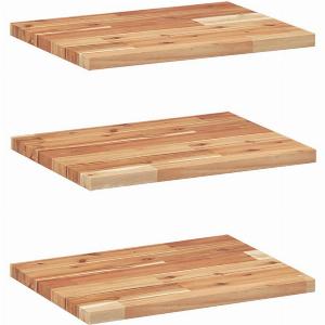 Étagères flottantes 3 pcs 60x30x2 cm acacia massif à laposhuile