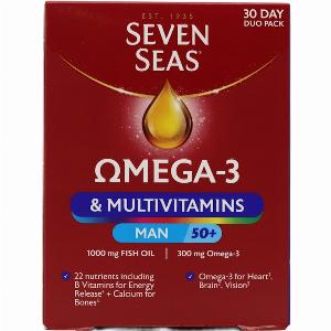 Seven Seas Omega 3  Multivitamins Man 50 30 Day Duo Pack