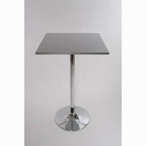 Metro Lane Milana Bar Table  Matt brushed nickel