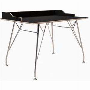 Amanaci DerSekretär Edward ampquotEddyampquot Tisch Amanaci Material  Farbe Melamin Schwarz  Birke Schichtholz Gestell Schwarz