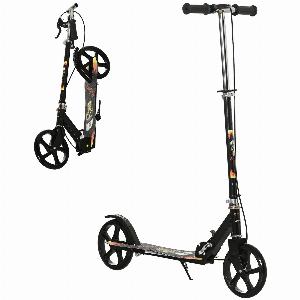 Debenhams Get 73% Discount on HOMCOM Childrens Foldable Scooter Adjustable Black 5056602909086